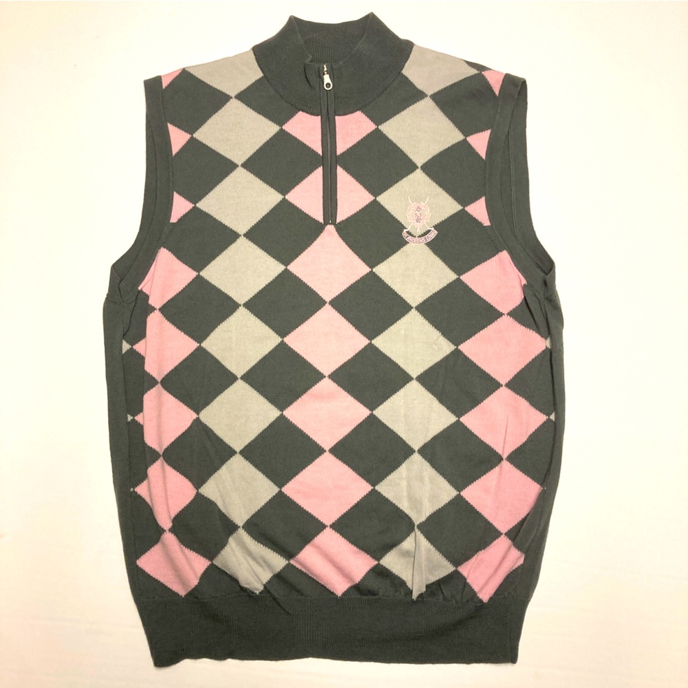⛳️ St. Andrews Links “Home of Golf” 1/4 zip Golf Sweater Vest - XXL